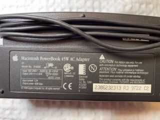 45W AC Adapter M4896 for Apple Macintosh PowerBook G3,  1400,  2300,  2400,  3400 2