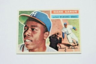Vintage 1956 Topps Baseball 31 Henry Hank Aaron