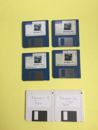 Claris Filemaker Pro For Macintosh 3.  5 Floppy 3 Disks 1995 2
