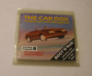 Very Rare Car Disk By Av For Apple Ii,  Apple Iie,  Apple Iic,  Apple Iigs -