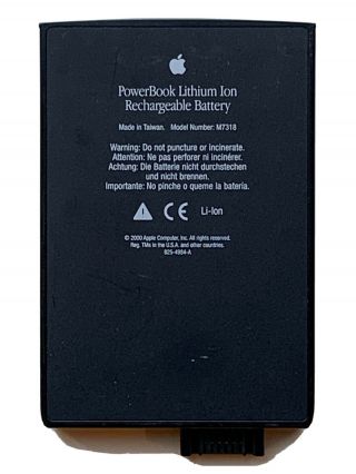 Apple Macintosh Powerbook G3 Series Rechargeable Battery M7318.  Not.