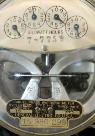 Vintage General Electric Type I - 16 Watthour Meter Parts 2
