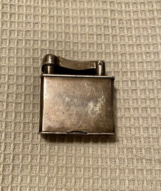 Vintage Sterling Silver Lift Arm Lighter - 1940s - Mexico - “jf”