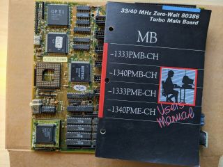 Vintage BioStar AMD 386DX - 40 motherboard MB - 1333/40PME - CH 2