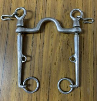 Vintage Steel Curb Horse Bit Made In England