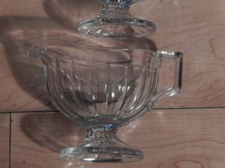 Vintage Heisey,  Clear,  Footed Cream and Sugar - 3 3