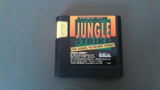 Jungle Strike Sega Genesis Vintage Classic Retro Game Cartridge