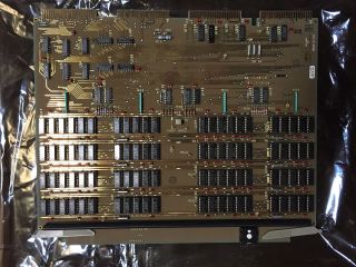 Hp 3000 Series 33 Minicomputer 128k Memory Board Gold Plated Pcb.  1981.  Mostek