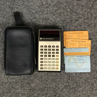 Vintage Texas Instruments Ti Business Analyst - I Calculator W/case & Cards In Euc