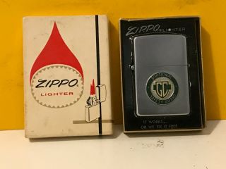 Vintage 1950’s Zippo Lighter General Contractor Safety Award Unfired