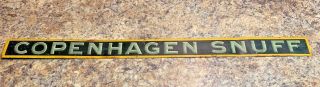 Vintage Old Copenhagen Snuff Chewing Tobacco Metal Tin Sign