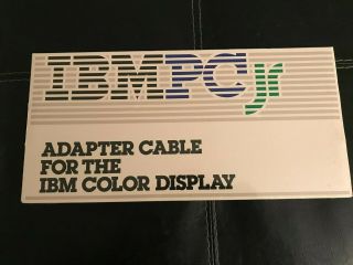 Ibm Pc Jr Adapter Cable For The Ibm Color Display