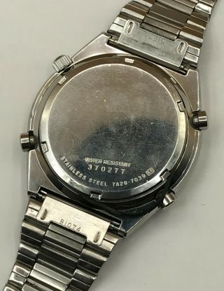 Vintage SEIKO Chronograph 7A28 - 7039 reverse panda dial with tachy bezel 3