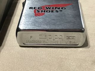 Vintage 1999 ZIPPO LIGHTER in Case RED WING SHOES Boots Advertisement 3