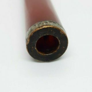 Antique Cherry Amber Faturan Bakelite Cigarette Holder/Pipe 8.  4 Grams. 3