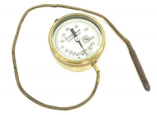 Vintage Marsh Instrument Serviceman Superheat Probe Thermometer Solid Brass