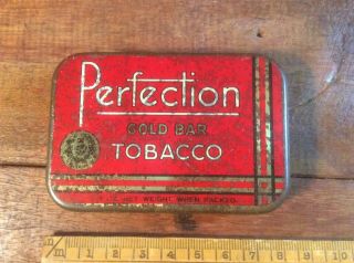 Empty Dudgeon And Arnell Perfection Gold Bar Tobacco Tin Australian