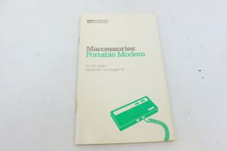 Vintage Apple Personal Modem 300 Macintosh And Apple II Computer Accessory 2