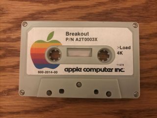 Apple Ii Software Cassette Tape - Vintage Steve Jobs Apple Computer Inc.