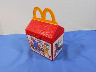 Vintage 1989 McDonalds Fisher Price Happy Meal Plastic Toy Box 2