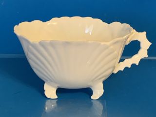 Vintage Unique J.  P.  L.  France Footed Tea Cup Seashell Pattern