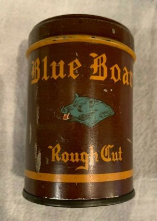 Vintage Blue Boar Rough Cut Tobacco Tin 3 