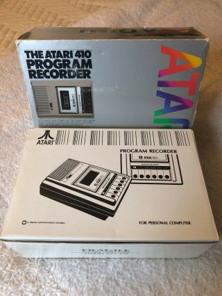 Vintage Atari 400/800 Computer System 410 Program Recorder Box