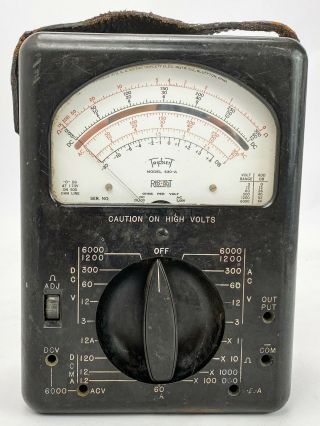 Vintage Triplett 630 - A Volt Ohm Meter Ac / Dc