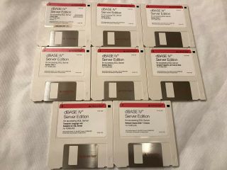 Ashton - Tate Dbase Iv Server Edition For Pc/ms Dos (8 3.  5” Floppy Disks)