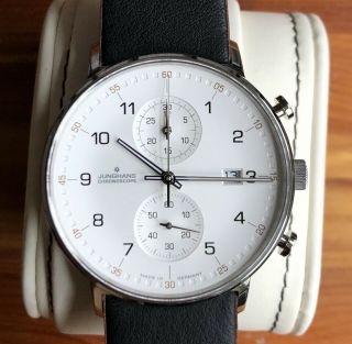 Junghans Form C - In Hand,  Chronoscope 40mm Case Watch 041/4771.  00