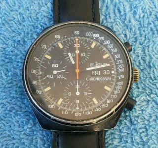 Le Jour 7000 Chronograph Wristwatch All Functions Work