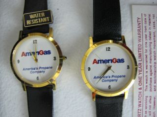 Set Of 2 Amerigas Wrist Watches America 