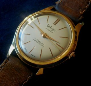 Vintage 1950s Wega 21 Jewels Nos Swiss Watch Running Wristwatch