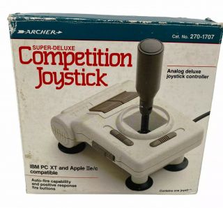 Vintage Archer Deluxe Competition Joystick 270 - 1707 - W/box - Apple,  Ibm Pc