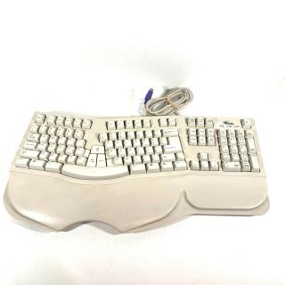 Vintage Mouse Systems Sk - 6000 Ergonomic Natural Computer Keyboard Ps2 -