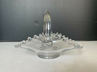 Vintage Imperial Candlewick Clear Glass Basket