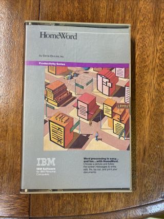 Homeword: Word Processing (ibm Pcjr 5.  25 " Floppy,  1983) Ibm