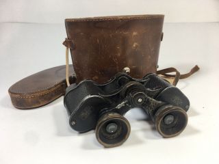 Vintage Carl Zeiss Jena 8x24 Binoculars Turactem Made In Germany
