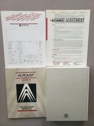 Vintage Autodesk AutoCAD Release 9 IBM PC/XT/AT Reference Manuals 2