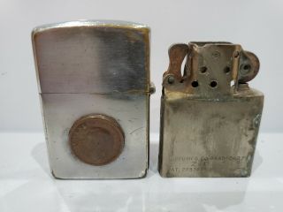 Vintage Zippo Lighter Pat.  2032695 Rebuild,  Orig & Inserts,  Antique Penny