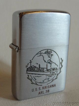 1955 Uss Krishna Zippo Lighter U.  S.  Navy Ship - Achelous Class Repair Ship