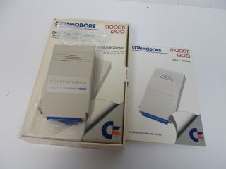 Commodore Vintage Modem 1200 For Commodore 128 64 Sx - 64 Vic - 20 Model 1670 Bx107