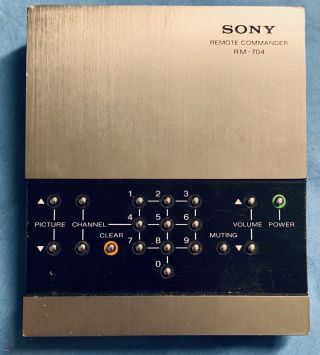 Vintage Sony Remote Commander Rm - 704 Made In Japan