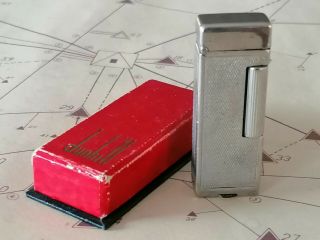 Vintage Dunhill ROLLALITE petrol lighter Swiss made pat.  1945 3