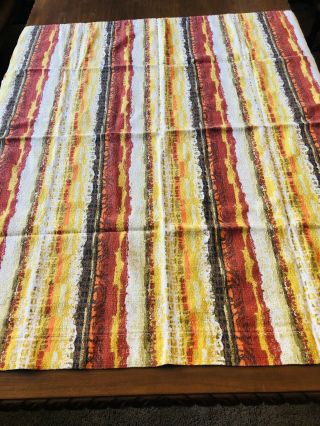 Vintage Mid Century Modern Abstract Fabric Drapes Curtains
