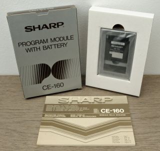Nos Vintage Sharp Ce - 160 Pocket Computer Program Module W/battery