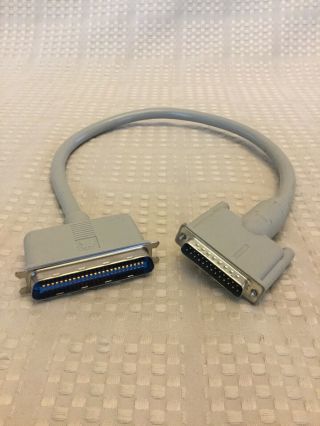 Apple Db25 To Cn50 Scsi Cable 24” Vintage Macintosh 50 Pin Centronics
