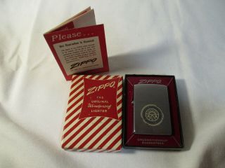 Vintage Zippo Lighter Aal Aid Association For Lutherans Advertising W/ Box
