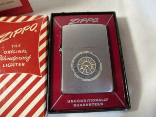Vintage Zippo Lighter AAL Aid Association for Lutherans Advertising w/ Box 2