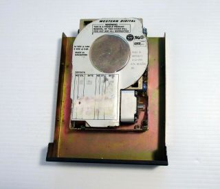 Vintage Western Digital Wd - 93044x 3.  5 " Ide Controller Hard Drive 43mb With Caddy